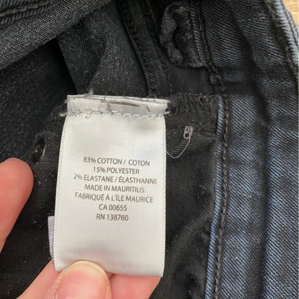 RW & Co. black/blue high rise skinny jeans. - Picture 6 of 9